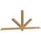Ekena Millwork Kennewick Timber Gable Bracket, Western Red Cedar, 108"W x 36"H x 3 1/2"D x 3 1/2"F, 8/12 Pitch GBW108X36X0404KEN00SWR - alternate 3